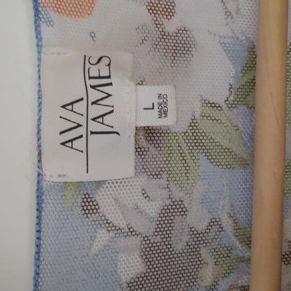 🌞Ava James Floral Sheer Cardigan ~ Size L - Picture 2 of 9